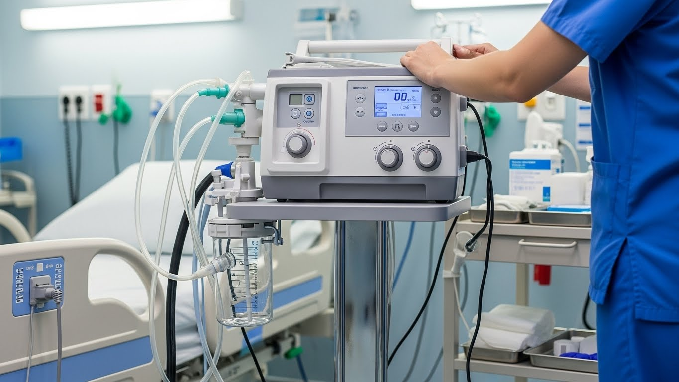 suction machine in a clinic